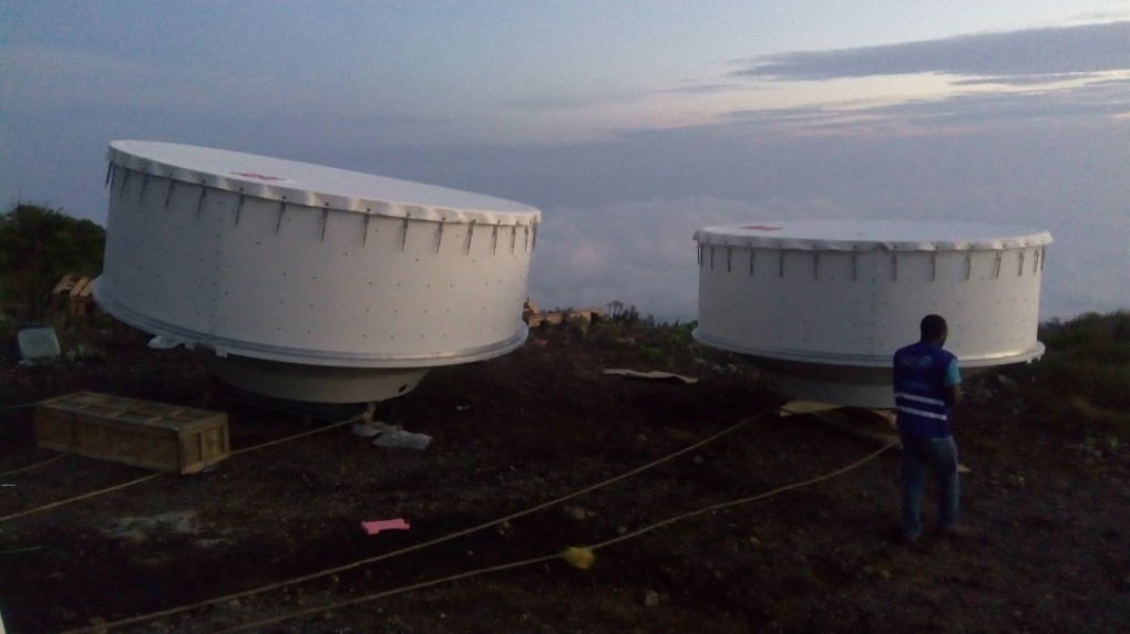 assembling of 3.8m antennas